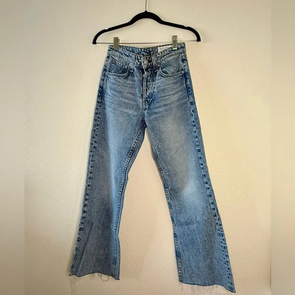 Rag & Bone Maya High Rise Flare Jeans - Picture 1 of 4